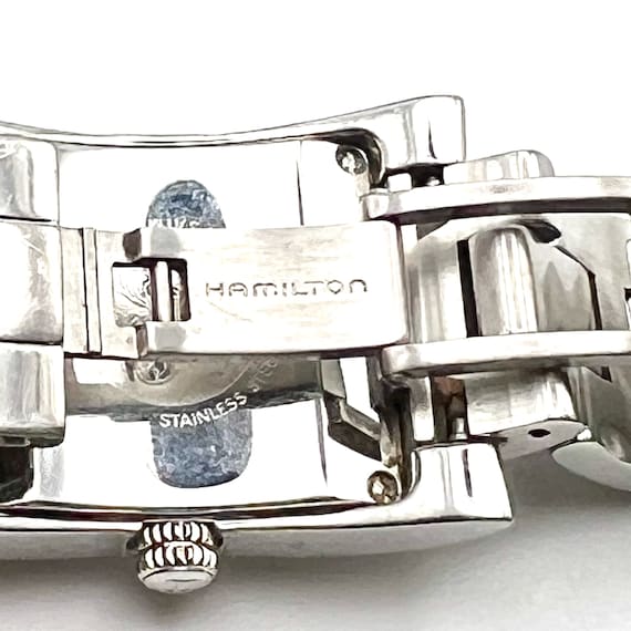 Hamilton Vintage Silver Rectangular Ladies Watch … - image 7