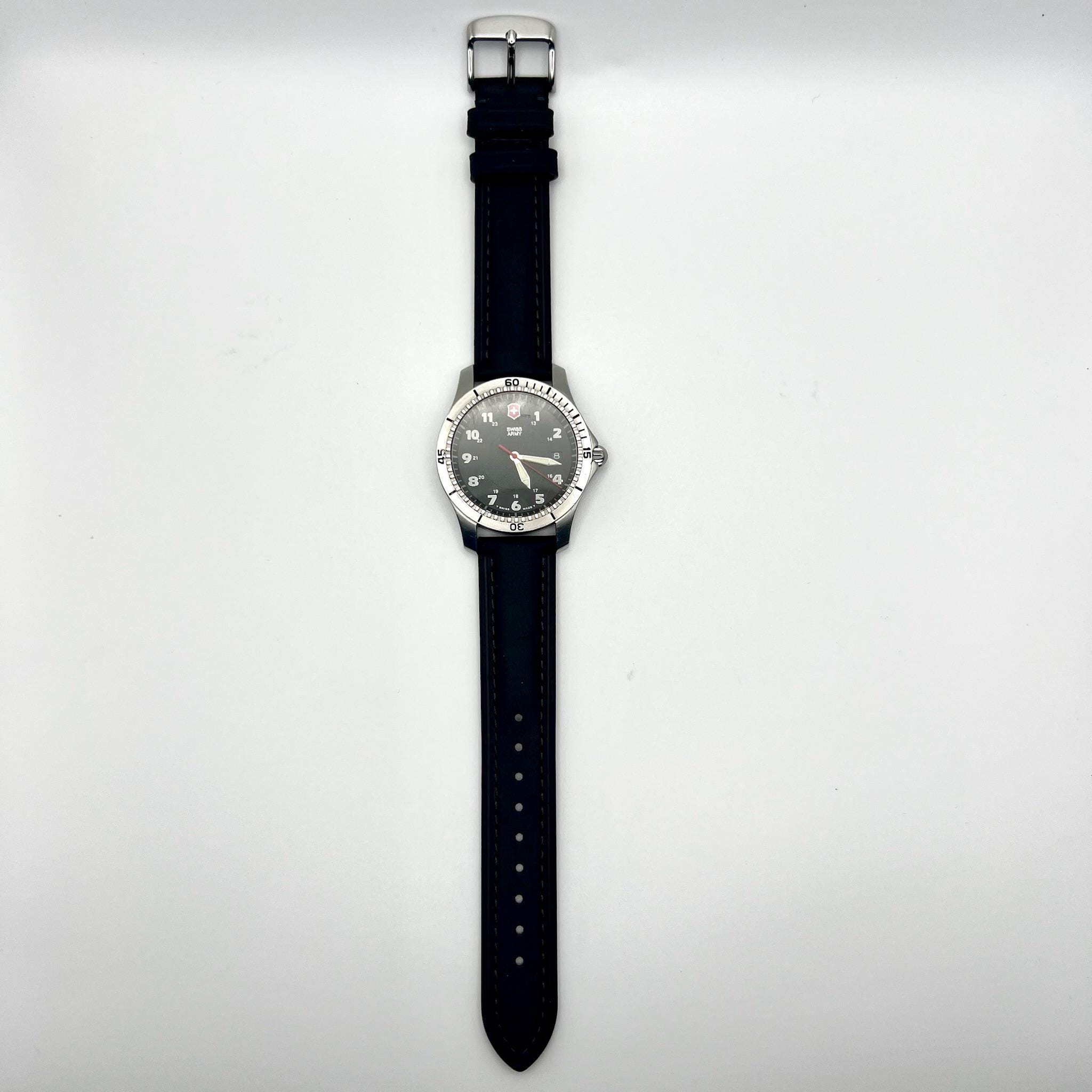Vintage Victorinox Swiss Army Watch: 1997 Odyssey 38mm New Leather 
