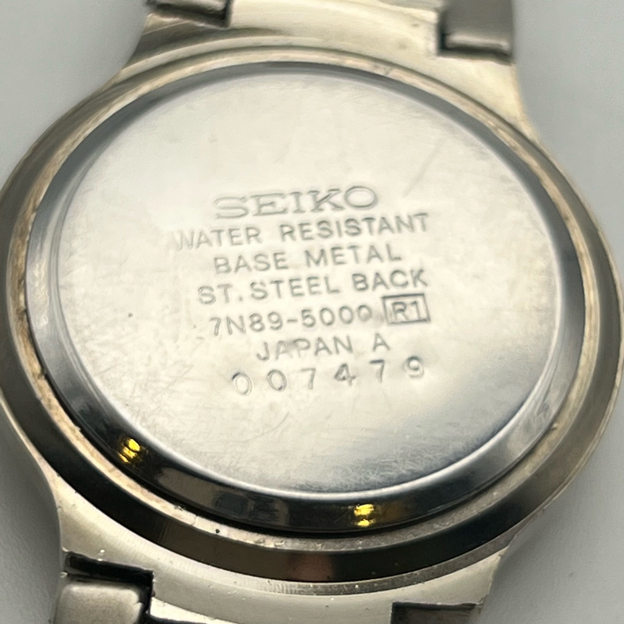 Seiko Vintage Gold Silver Round Watch Working - Etsy