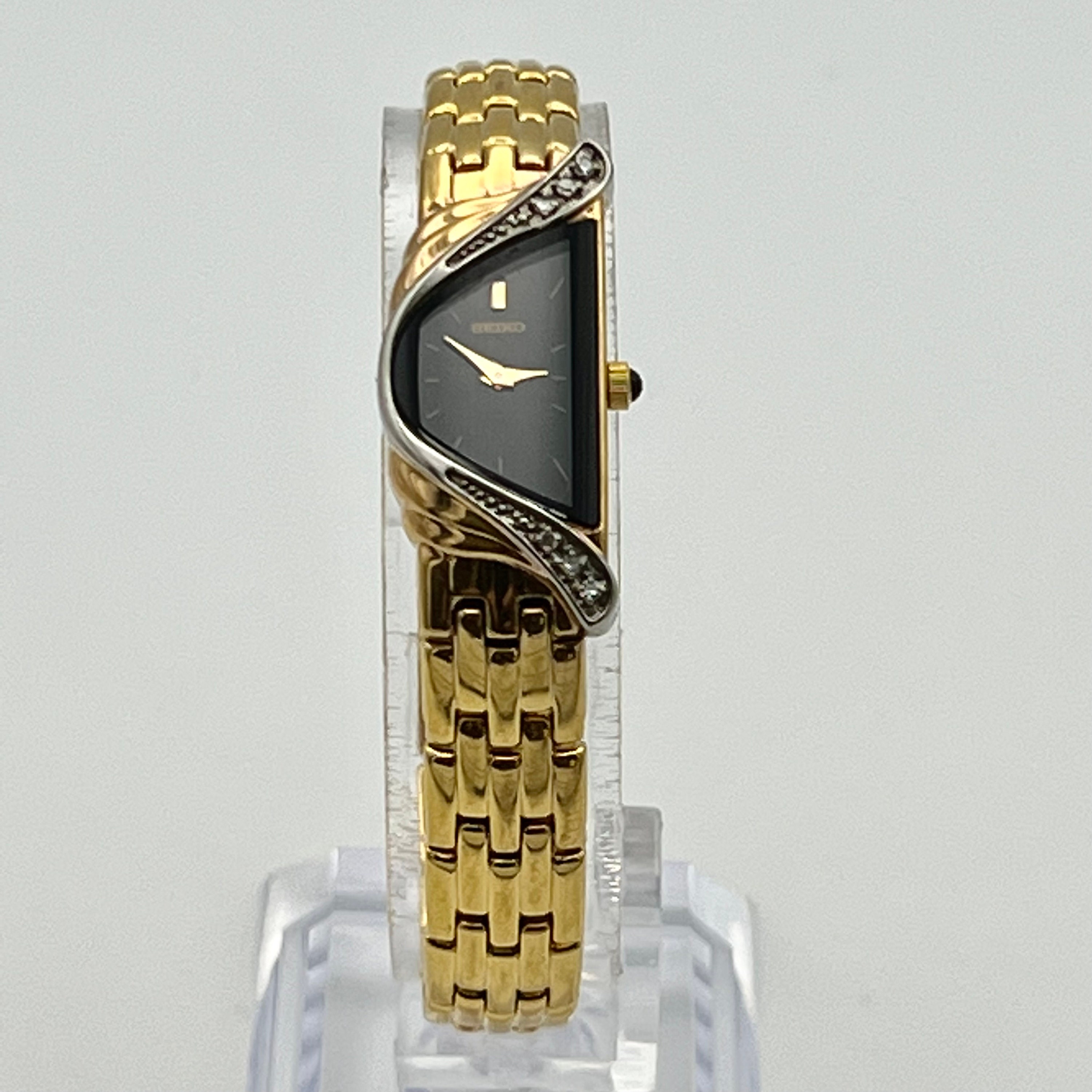 Ladies Seiko Gold Asymmetric Watch - Etsy Canada