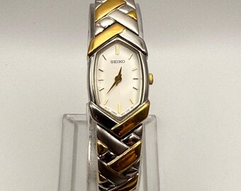 Vintage 1970s Seiko Venus Ladies Mechanical Gold Tone Watch 23