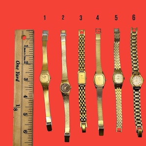 NOT WORKING  Vintage Seiko Gold tone Ladies Watches