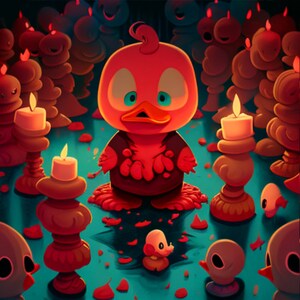LittleDevilsAndDucks | DevilsDucks | FunniestFriends | TinyTroublemakers | FeatheryFoes | SunSeekingDevils | CunningCreatures | Cyfrowe 4k