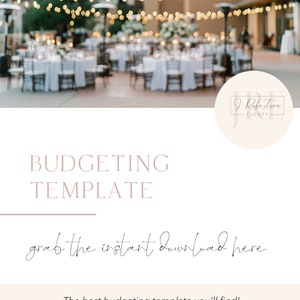 Wedding Budget Template