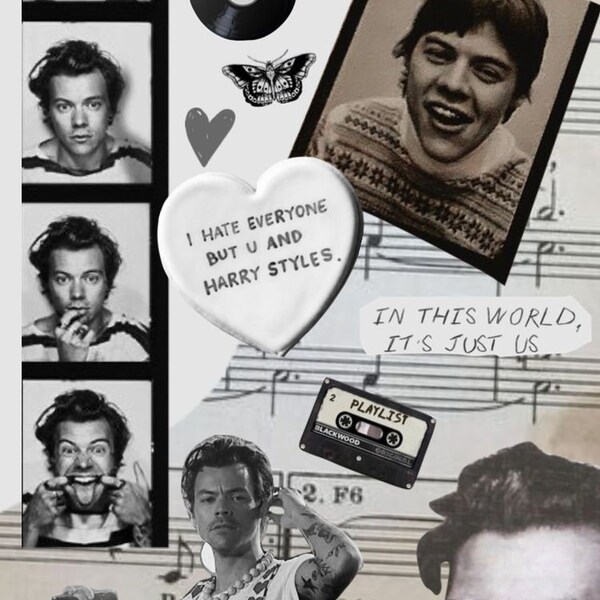 DIGITAL PRINT! harry styles collage