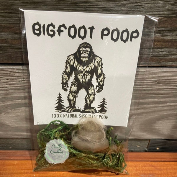 Bigfoot Poop, Sasquatch Poop, Gag Gift, Stocking Stuffer, Bigfoot