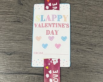 Slap Bracelet Valentine Patty Favor, Valentines gift, slap bracelet