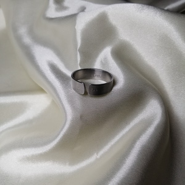 Bague à personnaliser ajustable | graver