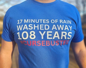 T-shirt « Malédiction du baseball des Cubs de Chicago » - Cadeau pour les fans de baseball des Cubs