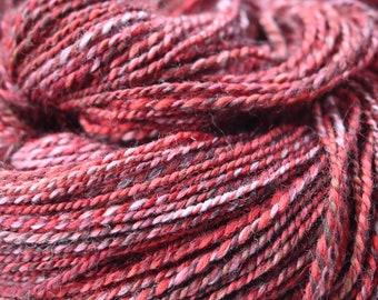Handspun Yarn: 2-Ply Merino Wool, 235 Yards