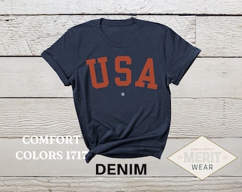 USA Shirt, 4th of July Shirt, Big USA Tshirt, USA Comfort Colors® Shirt, Comfort Colors, Usa Flag Tee, Usa Comfort Colors Tee, Usa Shirt