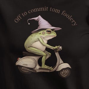 Rolig sarkastisk unisex-t-shirt, Off to Come Some Tom Foolery-tröja, humoristisk bomullst-shirt, sarkasm-t-shirt, lätt casual-tröja, komedi-gåva