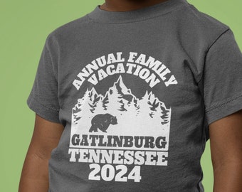 Kids Fit - Custom Family Mountain Vacation Shirt Utah Vacation TShirt Gatlinburg T-Shirt Tennessee Trip Shirt Personalized Colorado Tee