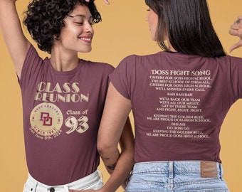 93 Doss High School Reunion Shirt with Fight Song