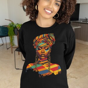 Sweat-shirt noir pour femme, chemise Black Queen, chemise Black Power, chemise Black Lives Matter, chemise Black History, chemise noire pour femme éduquée,