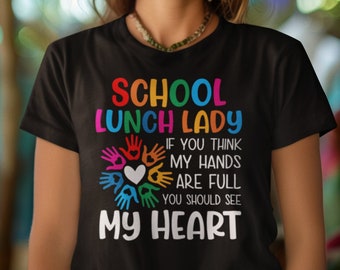 School Lunch Lady T-Shirt: Cafeteria Crew Graphic Tee
