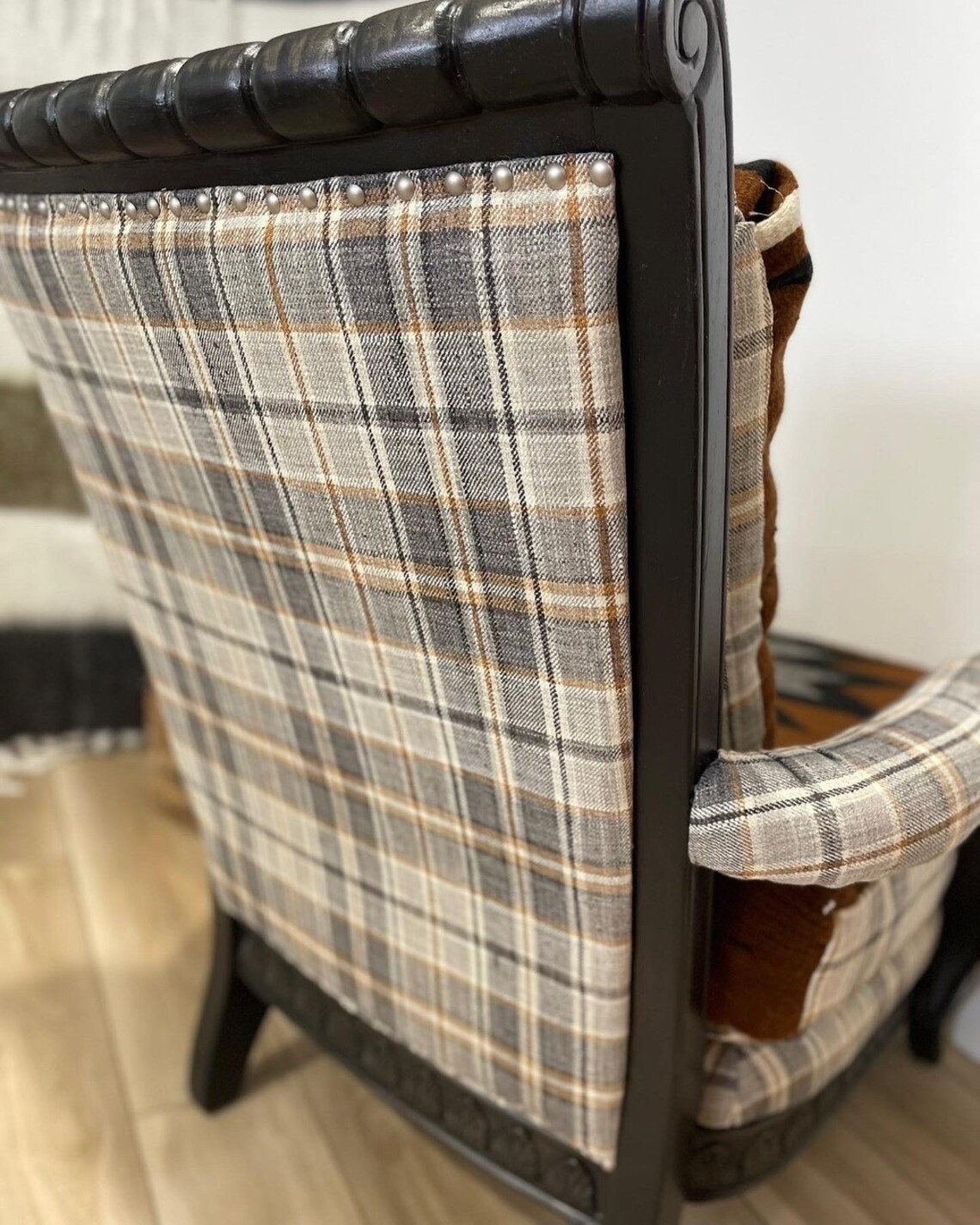 Tribal & Plaid Arm Chair - Etsy