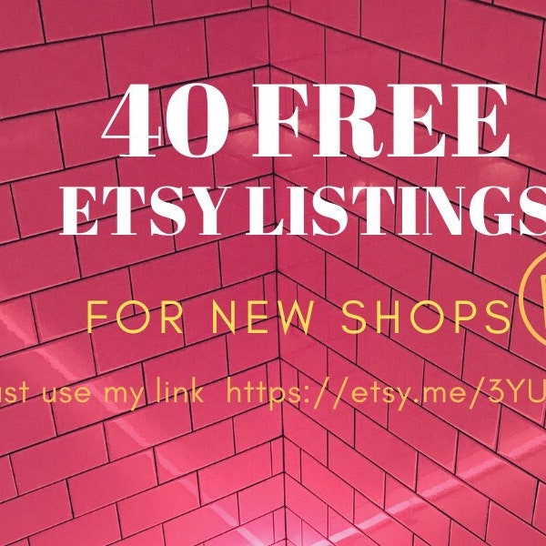 Free 40 listings on ETSY! For new shops only from GoodVibesLittleShop | Kostenlose 40 Einträge auf ETSY | Darmowe oferty na ETSY