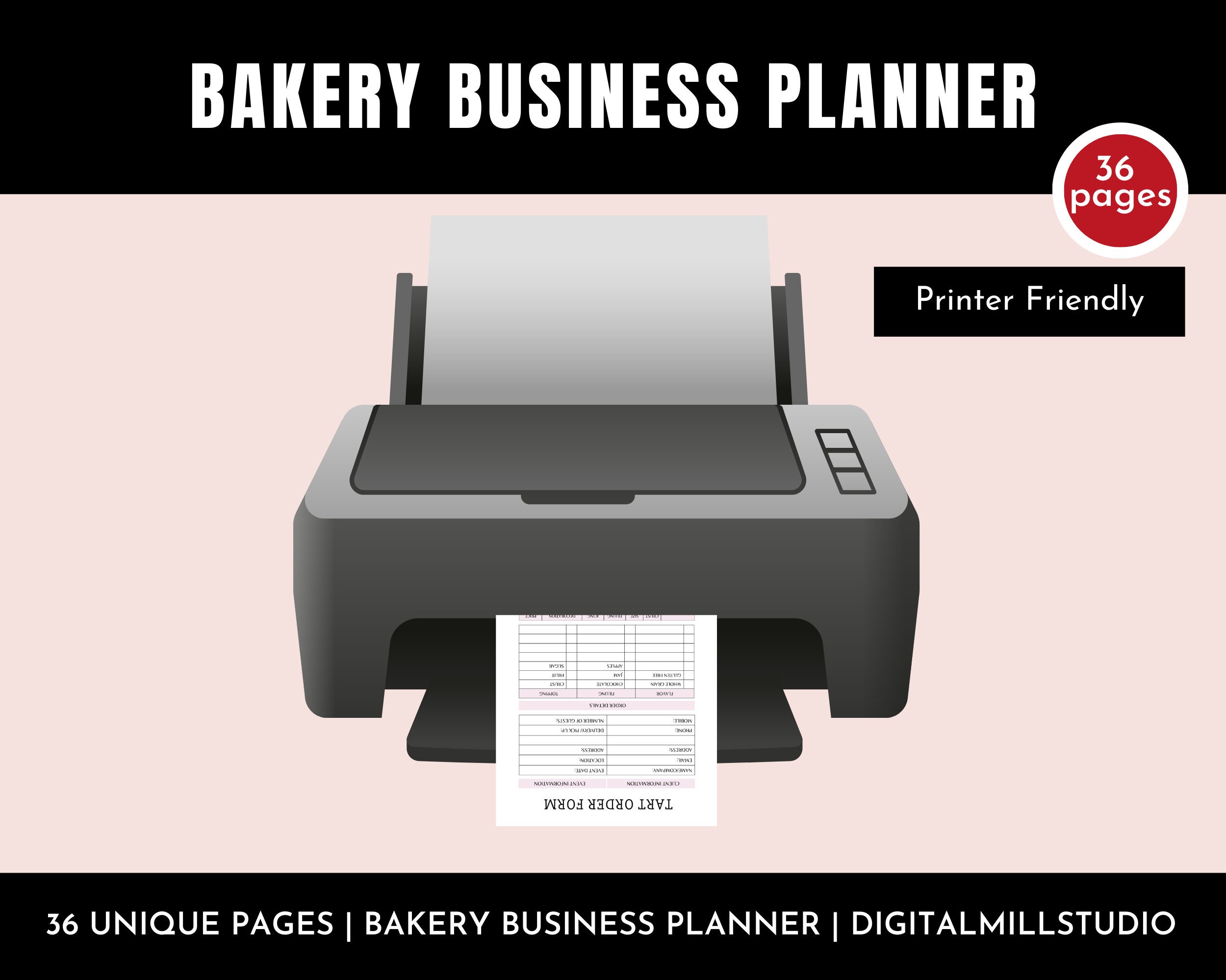 Printable Bakery Business Planner - Il Fullxfull.4480802317 H4gk 