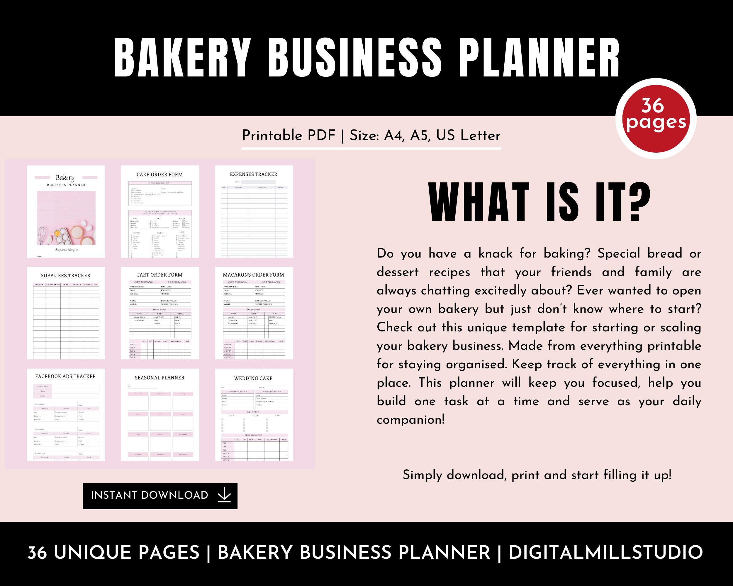 Printable Bakery Business Planner - Il Fullxfull.4480802359 Ngo3 