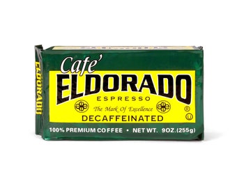 Café Eldorado Decafe Espresso – Geschliffen, 215 g Ziegelstein
