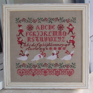 Lutins aux Oies by Perrette Samouiloff Diagram Cross Stitches Counted Stitches Atalie Threads