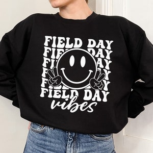 Día de diversión en el campo SVG, Día de campo Png, Día de juego escolar retro, Cara sonriente Svg, Camiseta de maestro del día de campo, Salida de la escuela para el verano, Maestro Png