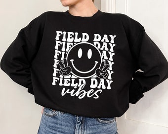 Field Day Fun Day SVG, Field Day Png, Retro School Game Day, Smiley Face Svg, Field Day Teacher Shirt, School Out for Summer, Teacher Png