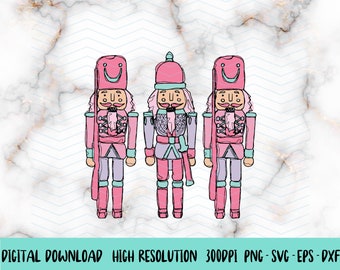 Pink Nutcracker PNG｜Nuts about Christmas Png｜Nutcrackers Png for Sublimation Christmas Shirts Design｜Merry Christmas PNG｜ Holiday Clipart