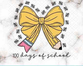 100 Days Of School png, Coquette 100th Day of School Teacher With Bow, One Hundredth Day Schooling Svg, Back to School Png,Retro Teacher Png