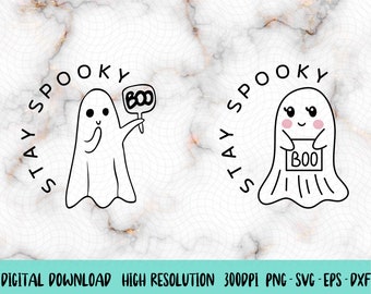 Stay Spooky Png, Halloween Shirt Png, Stay Spooky Svg, Retro Halloween, Funny Halloween Png, Spooky Season, Pumpkin Png, Cute Ghost Png