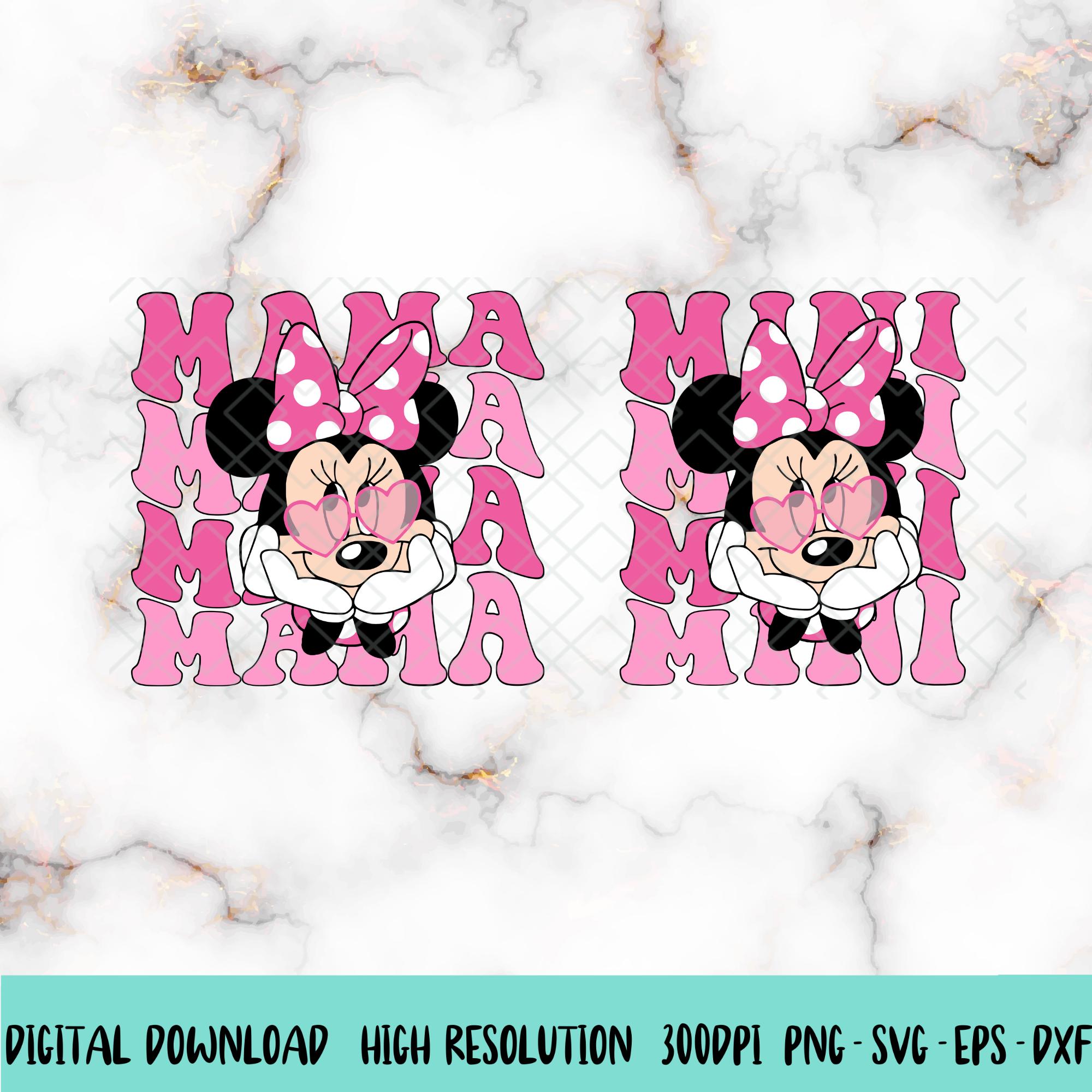 Minnie Mouse Mama and Mini Svg - Etsy