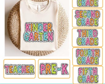 Teacher Dalmatian Bundle Png, Back To school bundle, First Grade,Kindergarten Png,Pre-k,custom Teacher,Teacher Appreciation,Dalmatian Dots