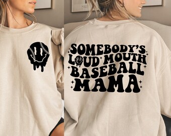 Somebody's Loud Mouth Baseball Mama Png, Somebody's Loud Mouth Baseball Mama Svg, Honkbal Svg, Honkbal Png, Baseball Mom Svg, Game Day Svg