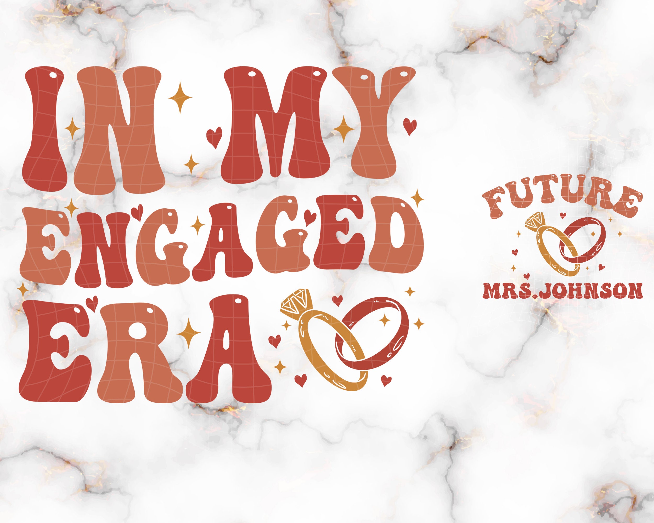 In My Engaged Eracustom Bride Fiance Png in My Bride Era Etsy