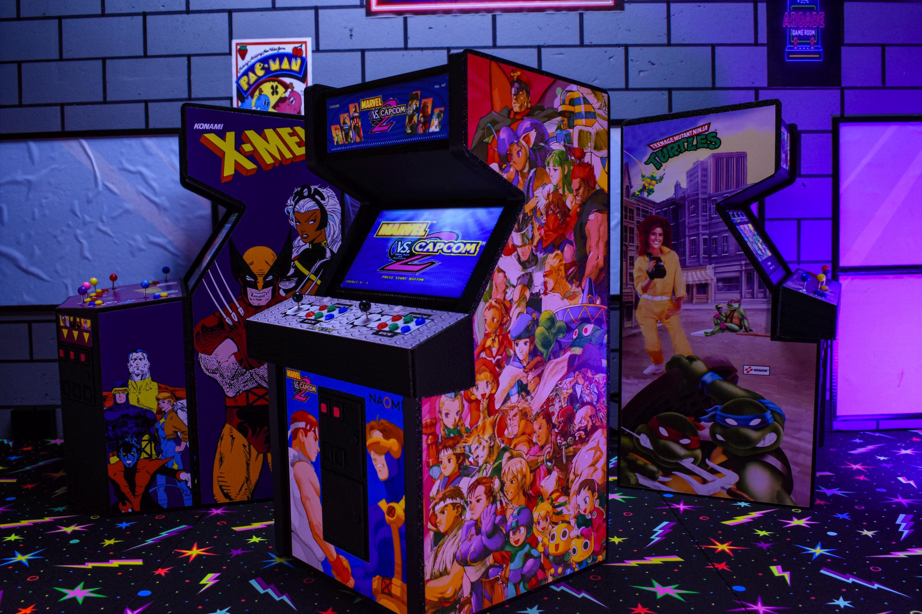 1:12 Scale Marvel Vs. Capcom 2 - 2 Player Arcade Replica - Etsy