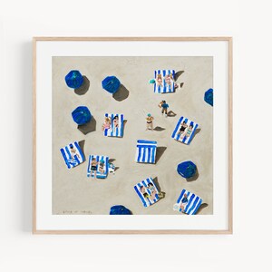 Aerial Beach Print California Wall Art People On The Beach Coastal Wall Decor For Beach House Poster Sea Prints Minimalist Wall Art Ocean