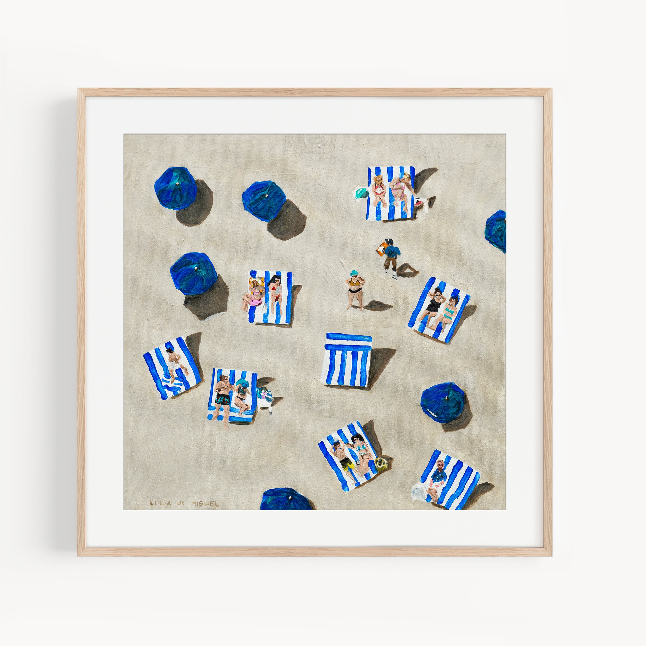 Aerial Beach Print: California Coastal Wall Art