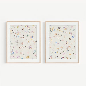 Conjunto de impresiones aéreas de playa: Arte mural minimalista de bañistas