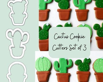 Cactus Cookie Cutters Set of 3