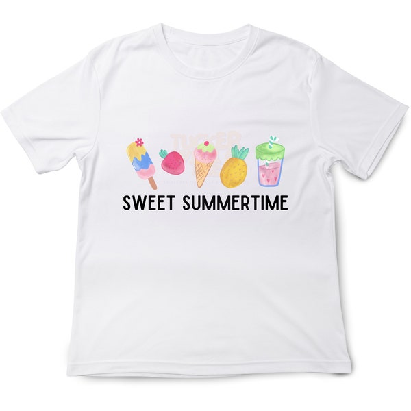 Sweet Summertime PNG, Summer PNG, Toddler Girl Summer PNG, Girl Summer Png, Toddler Boy Summer Png, Watercolor Png, Summer Treats Png