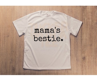 Mama's Bestie PNG, Typewriter Font, Minimalist PNG, Toddler Minimalist Png, Minimalist Toddler, Mama's Bestie Png for Shirts Sublimation