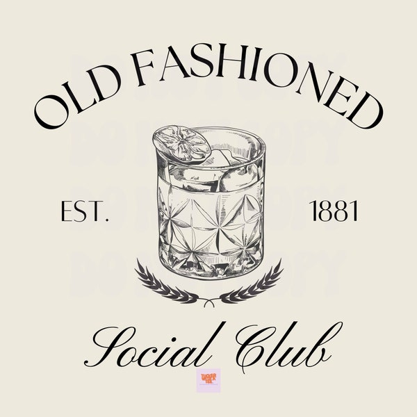 Old Fashioned Social Club PNG, Old Fashioned Whiskey Club PNG, Whiskey Social Club PNG, Social Club Png, Whiskey Png, Classy Whiskey Png