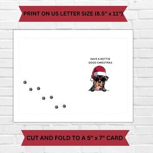 Printable Christmas Card From Dog, Funny Dog Christmas Card Digital, Dog Mom, Dog Dad Christmas Card, 5x7 Greeting Card, Printable Envelope - View #8