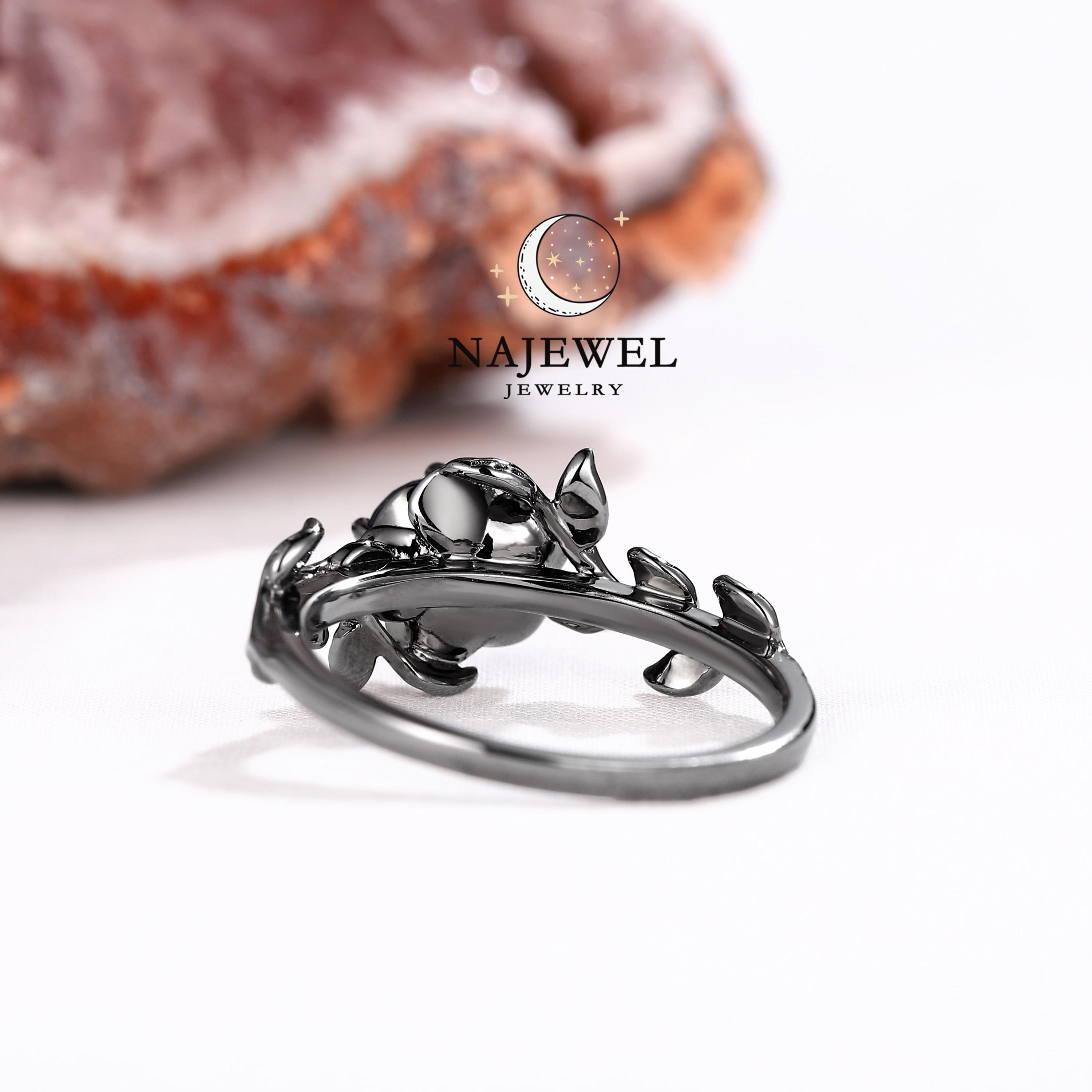 ブラックゴールド コーンフラワー ブルーサファイア ソリティア