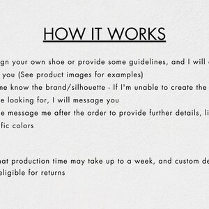 How it works - Custom handmade felt shoe