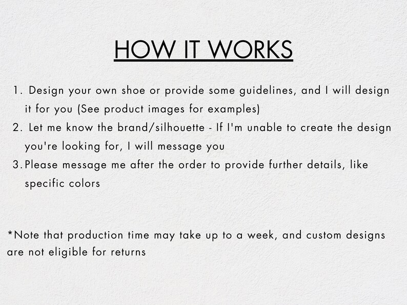 How it works - Custom handmade felt shoe