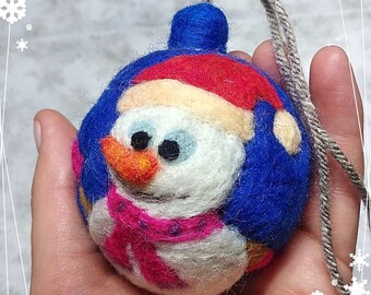 Fieltro "Muñeco de nieve"