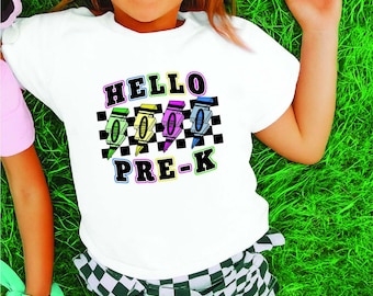 Colorful Pre-K Toddler Tee: Fun 100% Cotton Kids Shirt
