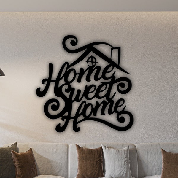 Home Sweet Home svg files, Metal wall art, sweet home svg file, sweet home file, CNC cutting, home decoration, home gift, sweet home laser